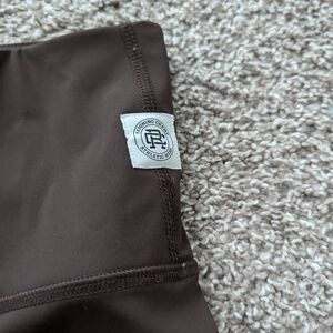 Reigning Champ Biker Shorts Chocolate Brown Athletic Shorts Size S